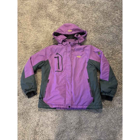 Wantdo Jackets & Blazers - Wantdo Size Large Purple Womens Jacket‎ Ski Snow Skirt Hooded Purple Black Nice